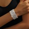 Transfronteiriço fonte Europeia e Americana moda garra anel de corrente strass colar brincos terno vestido de jantar clavícula colar de corrente mulheres
