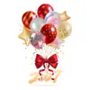 Globos de Feliz Año Nuevo 2027, Pegatinas Electrostáticas para Puertas de Vidrio, Decoraciones para Ventanas de Centros Comerciales, Arreglo de Decoración de Escena Festiva para Tiendas