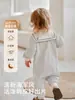 Mameluco de algodón para recién nacidos, Clase A, enterizo a rayas para primavera y otoño, ropa casual para salidas de bebés y niños pequeños, Ropa infantil Anyang