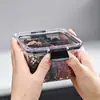 Frascos sellados de grado alimenticio al por mayor del fabricante, frascos transparentes cuadrados para almacenamiento en la cocina, cajas para almacenamiento de bocadillos, frutas secas, granos, especias