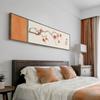 Primavera y Otoño rojo orquídea antigua sala de estar pintura colgante Bandera naranja pintura de pared para dormitorio junto a la cama nueva pintura decorativa china zen