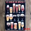 Pintura en lata de cerveza venta al por mayor caliente Personalizado decoración de bar restaurante Suministro Taobao Amazon