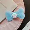 Lindo Pasador de Pelo de Hueso de Peluche Dibujo Animado Sanrio Pasador Infantil Kuromi Pinza Lateral My Melody Accesorio para el Cabello