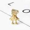 Huiyue Accesorios de cuentas sueltas pequeñas Bella de ciencia ficción europea y americana Pulsera de oro plata DIY Accesorios de cuentas de aleación Venta al por mayor