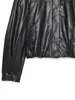 Comércio Exterior Transfronteiriço Moda Feminina 2026 Nova Moda Americana Jaqueta Estilo Balão Couro Sintético Gola Redonda 6318037