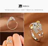Anillo del Año de Nacimiento de Plata S925 Anillo del Zodiaco de Plata de Ley Apertura en el Dedo Índice de la Mano Izquierda Anillo Chapado en Platino Regalo de Tanabata