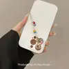 Linda Cadena de Teléfono de Caballo Esmaltada Rosa Anillo de Carrera Colorido Llavero Hecho a Mano DIY Colgante de Bolso