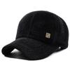 Boné de Baseball Novo de Inverno Espessado Chapéu à Prova de Vento Casual ao Ar Livre Proteção de Orelha Quente Chapéu de Algodão Chapéu de Pele Artificial Masculino