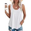 Estación Independiente de Amazon Exportación Transfronteriza Europea y Americana Primavera y Verano 2025 Nueva Camiseta sin Mangas Holgada de Cuello Redondo Tops en Stock