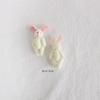Broche de oso de peluche estéreo con diseño de dibujos animados, bonito broche de conejo blanco, accesorios para bolsos y calcetines.