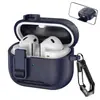 Capa para Fone de Ouvido Bluetooth Samsung Galaxy Buds3/3Pro com Suporte de Travamento Casca de Borracha Macia Anti-Queda Estilo Novo