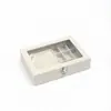 Caja de Almacenamiento de Joyas Aretes Joyas Collar Pulsera Compartimentada a Prueba de Polvo con Tapa Organizador Almacenamiento Terciopelo Caja de Almacenamiento de Joyas