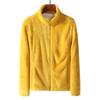Abrigo de lana de cordero estilo Youjia, cuello alto, chaqueta de forro polar para pareja, cárdigan de forro polar para hombre, forro de chaqueta para mujer