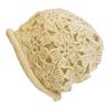 Chapéu de Crochê Feito à Mão Feminino Outono e Inverno Versátil Quente Macio Flor Chapéu Pulôver Chapéu de Lã Tricotado de Camada Dupla Gorro