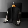 Cardigan de Tricô Masculino da Moda Slim-fit Outono Estação Europeia Gola V Casual Jaqueta Suéter Xadrez Mercadorias Europeias Masculinas