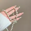 Nuevo Diseño Versátil Collar de Nicho con Cuentas de Mariposa, Hermoso, Exquisito, Único y de Alta Gama Collar Apilado con Borlas