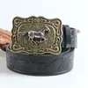 Botas Niutou Hebilla de Aleación de Zinc Cabeza de Caballo Cinturón Niutou para Hombre Hebilla Retro Antigua Moda Cinturón de Pantalón Distintivo