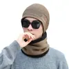 Nuevo Gorro de Punto para Hombre Otoño e Invierno 2025, Estilo Europeo y Americano de Comercio Exterior, Gorro de Punto con Forro Polar, Gorro de Punto Cálido de Invierno