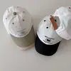 Gorra de Verano Nueva Fina Transpirable de Secado Rápido para Niños, Protector Solar Simple, Visera Curva, Letra, Gorra de Béisbol, Moderna para Niños y Niñas
