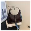 Bolso Simple de Moda con Patrón de Cocodrilo para Mujer 2024 Primavera y Verano Nuevo Estilo Coreano Bolso de Hombro de Alta Gama Bolso Sobaco de Cuero Aceitado
