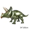 Balão de Filme de Alumínio 3D de Dinossauro Montagem com Botão Brinquedo Desenho Animado Balão Decoração de Festa com Tema Dinossauro Jurássico Layout