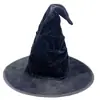 Popular Sombrero de Borlas Transfronterizo Hallowmas Sombrero de Bruja para Fiesta Negro Halloween Sombrero de Bruja Plegable Araña de Halloween