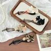 Pinza para el Cabello Adorable y Linda con Forma de Perro de Acetato, Pinza Retorcida, Pinza para el Flequillo, Pinza Lateral, Pinza de Alta Gama para la Parte Posterior de la Cabeza