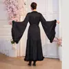 Conjunto de pijama para mujer estilo europeo y americano con bata de manga esponjosa de satén y camisón de encaje 1288+1262
