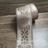 Cortina jacquard tingida na massa 9cm Hanfu traje antigo filme e televisão toalha de sofá artesanato decorativo fita de renda