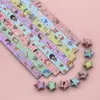 Estrela Degradê Origami Estrela da Sorte Tira de Papel Escrevível Garrafa de Desejos Luminosa DIY Artesanal Presente de Aniversário para Namorado