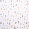 Capa para bolsa de roupas de algodão estampado, malha de algodão classe A para bebês, 300 peças, estampado, dupla face