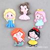 Desenho da Branca de Neve Elsa Princesa Grampo de Cabelo DIY Acessórios de Resina Feitos à Mão Materiais para Adornos de Cabeça Infantil Cola de Creme DIY