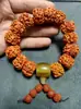 Xizang King Kong Bodhi Wen Pulseira de Contas Sementes de Bodhi Naturais 20mm Rosário de Contas de Buda Pulseira Estilo Nacional Barraca Atacado Masculino