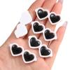 Acessórios para óculos de sol redondos de acrílico com tema de amor, joias artesanais DIY, acessórios para olhos de bonecos de pelúcia