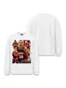 Camiseta de manga larga para hombre Stewell Curry otoño e invierno lavada vintage copo de nieve algodón pesado