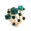 Anillo Decorativo de Piedra Preciosa de Cristal, Anillo de Primavera Grande Exagerado Estilo Europeo y Americano, Joyería Original, Venta al por Mayor por Pieza