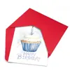 Conjunto de Cartão de Aniversário Estilo Aquarela Novo Transfronteiriço com Envelope Cartão de Mensagem de Bênção Escrito à Mão Criativo 10 Conjuntos ou Mais