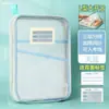 Bolsa de archivo transparente multicapa en forma de L, grosor A4, bolsa de malla para almacenamiento de exámenes de estudiante, bolsa de almacenamiento de libros de gran capacidad