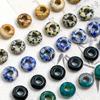 8*14 Cuentas de Ábaco de Cristal Natural con Agujero Grande Cuentas Espaciadoras con Hebilla de Seguridad Cuentas Sueltas Hechas a Mano DIY Accesorios de Joyería de Cuerda con Cuentas