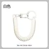 Venta al por mayor del fabricante Cuerda elástica de plástico Hebilla de clip para puerta Llavero Lanyard de plástico colorido Soporte para tarjetas de auriculares Colgante de bolsa