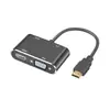 HDMI a HDMI+VGA 2 en 1 alta definición una entrada dos salidas pantalla dual 4K HDMI a HDMI VGA