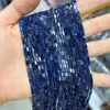 Cuentas rectangulares de piedra natural de 2*4 mm, piezas rectangulares pequeñas, componentes de joyería semiacabados en forma de tira larga, directo del fabricante