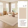 Alfombra para Sala de Estar, Nuevo Estilo Vintage Crema, Fácil de Cuidar, Impermeable, Resistente a Manchas, Aislante de Sonido, Lavable, Limpiable con Trapo, Alfombra de Mesita de Noche para Dormitorio