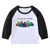 2023 Nuevo Transfronterizo Primavera y Otoño Camiseta Infantil Cuello Redondo Dibujos Animados Manga Larga Top Camiseta Base Niños y Niñas Bebé Algodón Camiseta