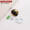 Tapón de Puerta Magnético Semicírculo de Goma con Forma de Tortuga de Acero Inoxidable 304, Tapón de Puerta Anticolisión para Puerta de Cristal Sin Taladro