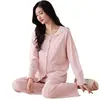 Nuevo Estilo Primavera y Otoño con Almohadillas Extraíbles en el Pecho Ropa Postparto para Mujeres Embarazadas Set de Ropa para Confinamiento Pre y Postparto y Hogar de Reposo