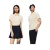 Camisas Polo de algodón puro de alta calidad para niños y adultos, con impresión de logotipo y bordado, ropa de trabajo de verano con cuello camisero y manga corta
