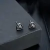Brincos de Cruz de Coração para Homens, Tendência de Moda Retrô, Brincos Bonitos para Mulheres, Joias de Alta Qualidade, Personalizadas e Versáteis para Atacado