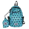 Mochila de Viaje Estilo Coreano con Lunares para Mujer, Mochila de Montañismo Deportiva al Aire Libre de Nicho, Mochila Ligera, Bolsa Casual para el Trabajo y la Escuela