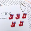 Série Festival de Vendas Quentes Transfronteiriças Acessórios para Unhas Desenho Papai Noel Boneco de Neve Sino Tachinhas para Unhas Decoração de Resina